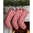 thumbnail image 3 of 3 Pcs Christmas Stockings,Red Christmas Snowman Pattern Stockings Christmas,14.8'' Xmas Stockings,Christmas Party Favors,Christmas Party Decorations,Christmas Stockings Personalized, 3 of 5