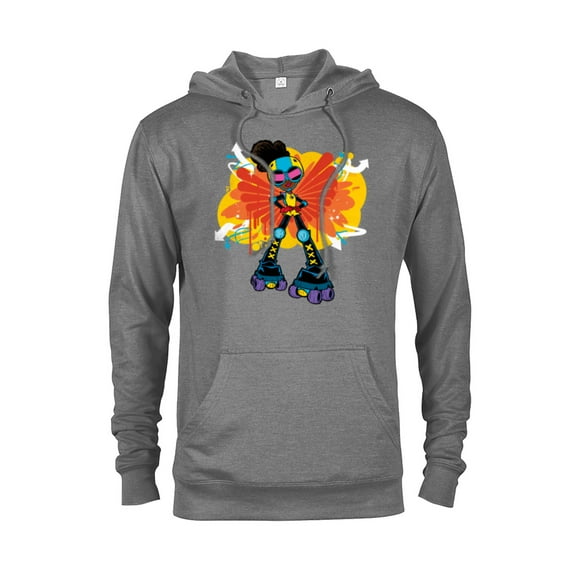 Marvel Moon Girl and Devil Dinosaur Wings of Super Power - Pullover Hoodie for Adults - Customized-Graphite Heather