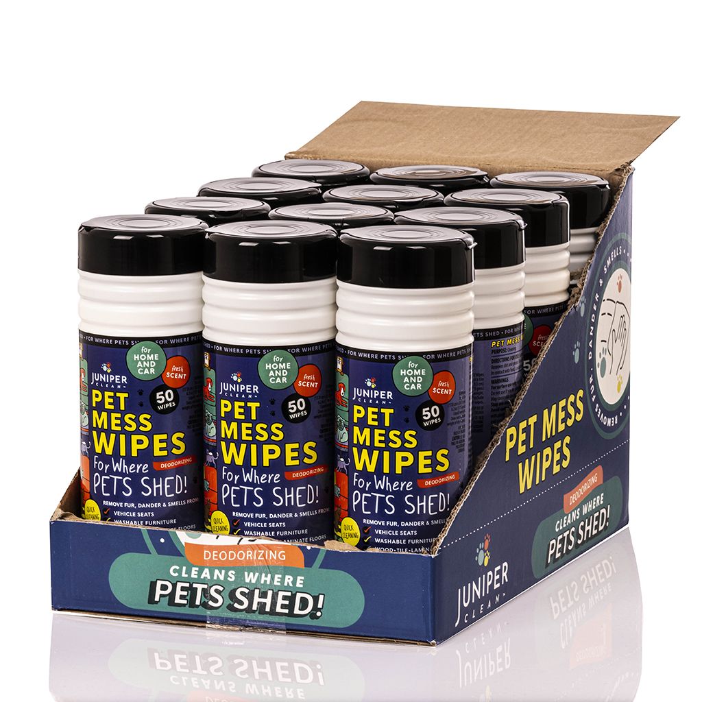 Juniper CLEAN, Pet Mess Wipes for Pets Cleansing, Wipes for Dogs and PuppiesRemove Fur, Dander