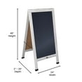 thumbnail image 6 of Flash Furniture Canterbury A-Frame Wood Magnetic Chalkboard Set in White, 6 of 7