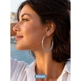 thumbnail image 3 of PROSTEEL Bold Chunky Silver Hoop Earrings for Women Stainless Steel 60MM Hypoallergenic Round Hoops for Mom Daughter Christmas Birthday, 3 of 8