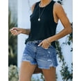 thumbnail image 5 of ONLYSHE Casual Shorts for Women Denim High Waist Shorts with Pockets Blue S, 5 of 6