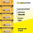 thumbnail image 5 of 5PK Exell EB-27A Alkaline 12V Battery Compatible with MN27 L828 AG27 G27, 5 of 6
