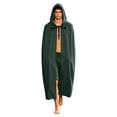 thumbnail image 3 of Renaissance Hooded Cloak for Men Medieval Ren Faire Costume Vintage Halloween Cosplay Wizard Cape, 3 of 9