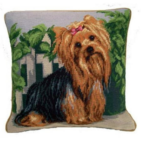 Ko Co K1237 Yorkshire Terrier Yorkie Dog Portrait Needlepoint