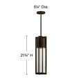 thumbnail image 3 of 1322KZ Hinkley Lighting Shelter - 1 Light Medium Outdoor Hanging Lantern in Transitional-Modern Style - 6.25 Inches Wide by 21.75 Inches High-Buckeye, 3 of 14