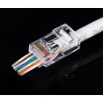 thumbnail image 4 of FixtureDisplays® Cable Connector Gold-plated 100 pieces End-pass RJ45 Cat5 Cat5e Connector 15272, 4 of 7