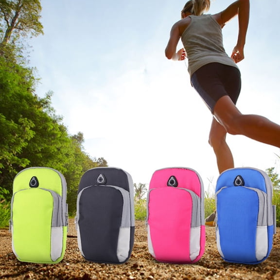 WEUVEB 1Pc Flexible Black Phone Bag with Keys Holder and Breathable Sweat Absorbing Material