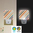 thumbnail image 2 of Yayeee LED Plug in Night Light for The Home with Auto Dusk to Dawn Light Sensors, 2 Pack, Striped Pattern, 2 of 6