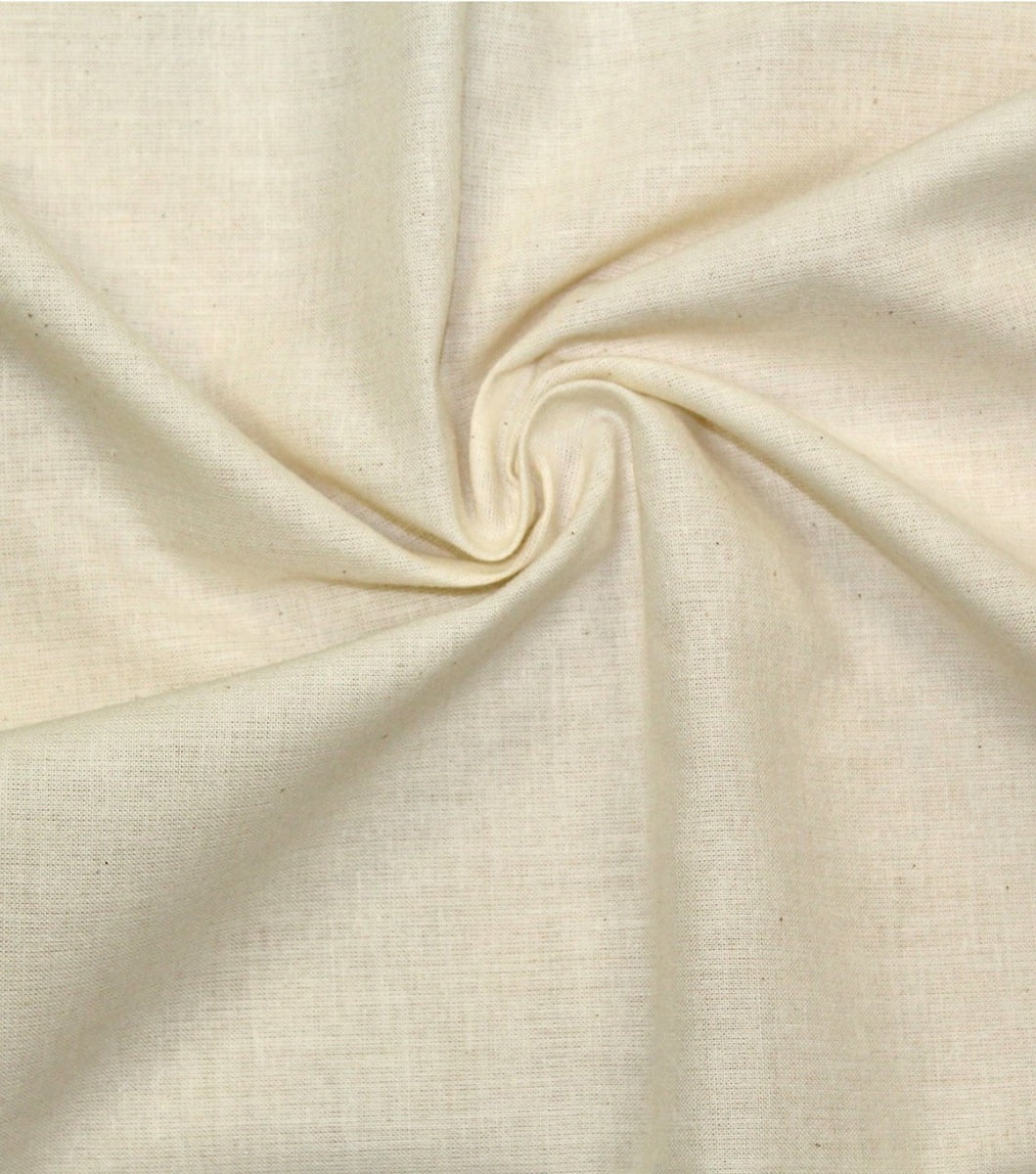 Hanes Fabrics Cotton Muslin 36/38"X15yd D/RUnbleached/Natural