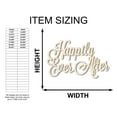 thumbnail image 2 of Unfinished Wood Happily Ever After Shape - DIY Wedding Craft - up to 46" 14" / 1/4", 2 of 5