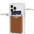 thumbnail image 3 of Case-Mate MagSafe Compatible Card Holder for Apple iPhones and Cases - Cognac Brown, 3 of 7