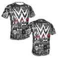 thumbnail image 5 of W-W-E T Shirt, Men's Casual Short Sleeve Shirt, 3D Print Tee Shirt, Crew Neck Shirt, Regular Size, S-3XL, 5 of 9