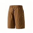 thumbnail image 3 of Evdexr Cargo Shorts Womens Knee Length Drawstring Bermuda Shorts Summer Wide Leg Work Shorts Elastic Waist Baggy Casual Short with Multi Pockets Coffee M, 3 of 7