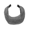 thumbnail image 5 of Ofertas Únicas 1 Pc Diadema de Cinta de Seda Brillante Accesorios para el Cabello de Mujeres Tono Plateado, 5 of 5