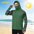 LTTVQM Adult Unisex Full Sun Coverage Hooded Long Sleeve Top Plain Body ...