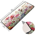 thumbnail image 3 of FREEAM Watercolor Flowers Non-Slip Runner Rug Area Rug Washable Rectangle Rug for Bedroom Living Room Bathroom Hallways Home Decor 72x, 3 of 7
