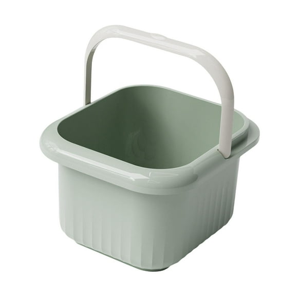 TISHITA Foot Bath Soak Tub Foot Soaker Basin Wash Bucket for Hotel Camping Household Green