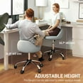 thumbnail image 4 of HOMCOM Tabouret de Salon Réglable Pivotant Massage Spa Beauté Gris, 4 of 10