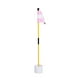 thumbnail image 5 of Bandera de green de golf y copa para hoyo, bandera de golf, juego de copa para hoyo, copa para putting de golf, rosa blanco, 5 of 9