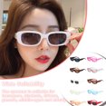 thumbnail image 2 of Vintage Clear Sunglasses Light Universal Eye Wear Decoration Men Eyewear Sun Protection Classic Matching Spectacles Transparent&Green, 2 of 6