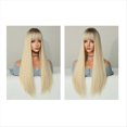 thumbnail image 5 of Peluca de Cosplay de 69 cm TeñIda con Cabeza Rubia en Europa y Peluca Que Cubre la Cabeza de Color Degradado de Cabello y Liso, 5 of 5