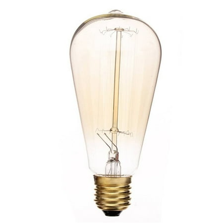 

Rokoo E27 60W St64 Screw Vintage Retro Light Bulb Incandescent Edison Old Fashioned Style Squirrel Cage
