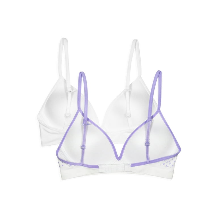 Fruit of the Loom Girls Seamless Bra with Removable Pads, 3-Pack Sizes 28-38  