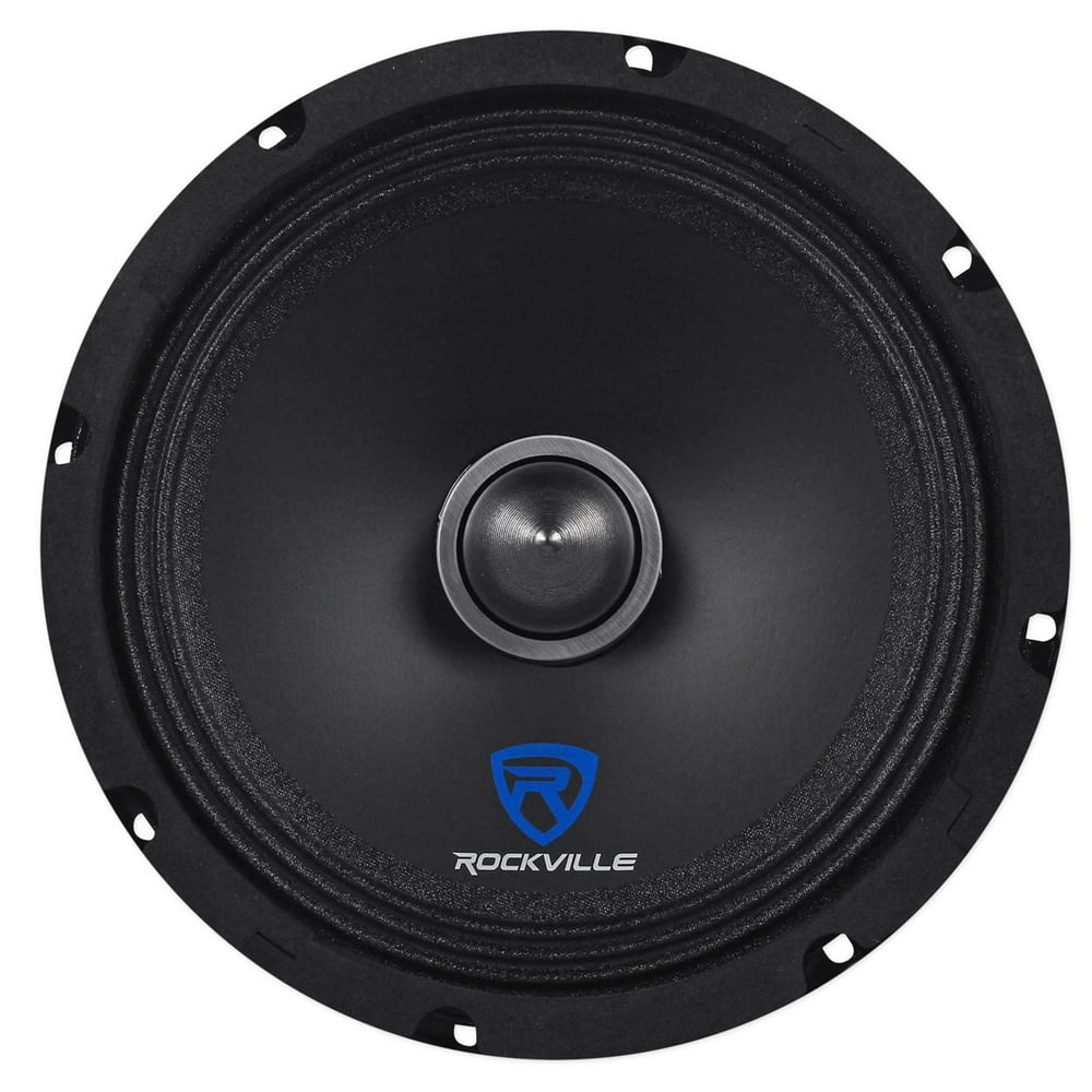 Rockville RXM88 8" 250w 8 Ohm MidBass Driver Car Audio Speaker, Kevlar
