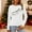 White, variant on Womens Long Sleeve Merry Christmas T-Shirts Casual Merry and Graphic Tee Christmas Tree Tops