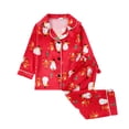 thumbnail image 2 of Cowsor 2 Piece Pajamas Set Kids Sleepwear Cartoon Printed Nightwear Cotton Long Sleeve Shirt Pants Sets, 2 of 3