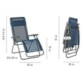 thumbnail image 3 of Lafuma R-Clip Batyline Iso Relaxation Zero Gravity Outdoor Lounge Recliner Ocean, 3 of 6