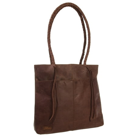 AllAsta Leather Lexington Tote Purse Large Handbag For Women With Strap