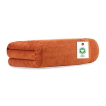 Delara Organic Cotton Bath Sheet 36"x70" 650 GSM Plush Soft Absorbent Quick-Dry Towel, GOTS & OEKO-TEX Certified, Burnt Caramel