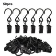 thumbnail image 3 of Ganchos para cortina de ducha Wosthever 50 piezas Negro, 3 of 6