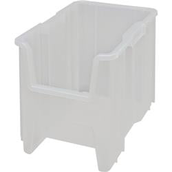 Quantum 27603 Storage Clear Hopper Storage Bins - 4 bins, 17. 25 x 10. 875 x 12. 50 inch, Model No.  QGH600CL