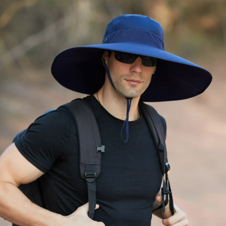 Mychoice Mchoice Men Outdoor Sun Protection Fisherman Foldable Bucket Hat Double Faced Cap,Bucket Hat Hats for Men,Cowboy Hat Sun Hat Mens Hats