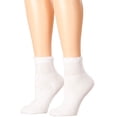 thumbnail image 6 of Silver Steps Quarter Cut Diabetic Socks, 3 Pair, White, Large, 6 of 6