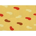 thumbnail image 1 of Ahgly Company Machine Washable Indoor Rectangle Transitional Bold Yellow Area Rugs, 5' x 7', 1 of 7