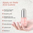 thumbnail image 3 of Gellen Nail Cuticle Oil for Growth and Strength, 15ml Vitamin E Nail Nourishing Oil for Hydrating, Moisturizing, Strengthening, Cuticle and Skin Nail Care for Women, Jasmine Scent, Nude Pink Shimmer, 3 of 11