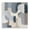 Bauhaus Blue Curves, variant on Stupell Industries Modern Bauhaus Blue Curves Canvas Art, 17 x 17, by Annabelle Hall
