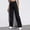 Black, variant on ZJXFGS Women's Casual High Waisted Jeans Stretch Button Wide Leg Loose Denim Pants with Pockets Black L