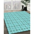 thumbnail image 2 of Ahgly Company Indoor Round Patterned Macaw Blue Green Area Rugs, 3' Round, 2 of 6
