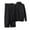 Black, variant on Ashirexll Two Piece Sets for Women, Outfits for Women, Winter Knitting Long Sleeve Shirt and Pants Casual Two Piece Comfortable Suit