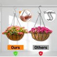thumbnail image 6 of Minzimin 12/24 PCS S Hooks for Hanging with Safety Buckle, Metal S Shaped Hooks Fit for 0.5 Inch Rod Diamater, for Kitchen Utensil, Cups, Pots, Plants, Bags, Hats, 6 of 9