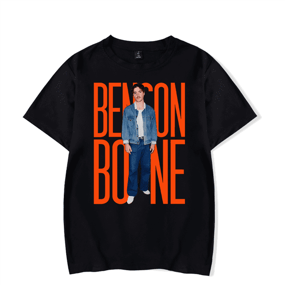 Benson Boone Merch T-Shirt Casual Logo Printed TShirt Short Sleeve Men Women T Shirt Top Tour Merch Tee