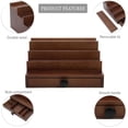 thumbnail image 4 of Organizador de perfumes Fengligoo Walnut Cologne para hombre, 4 niveles, 4 of 7