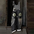 thumbnail image 5 of JULMCOMO Halloween Jumpsuits for Women Plus Size Cotton Linen Black Cat Printed Spaghetti Strap Holiday Overalls Loose Funny Print Jumpsuits Green M, 5 of 5