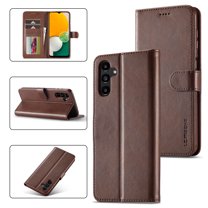 Galaxy A14 5G Wallet Case for Samsung Galaxy A14 5G Premium Luxury PU Leather Wallet Flip Magnetic Clasp Cover Retro A14 5G Case Credit Card Holder Kickstand Shockproof Case,
Brown