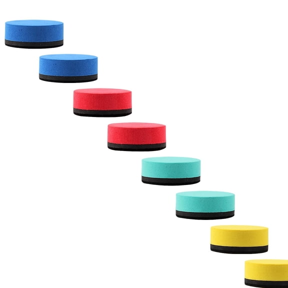 Magnetic Dry Erase Erasers, 8 Pack, Colorful Magnetic Whiteboard Erasers for White Board, Classroom, Home, Office Supplies
